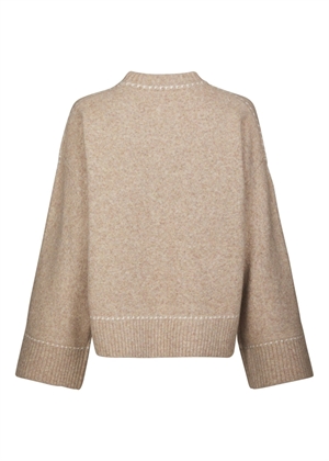 Roeme stitch strik Beige Melange Neo Noir